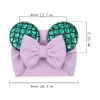 Cute Big Bow Wide Baby Girls Headbands Sequined Mouse Ear Girl Hair Accessories 59 Colors Holidays Makeup Hairbands BJ
