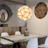 Modern Creative IQ DIY Puzzle Light Nordic Pendant Lamp Shade Decoration Chandelier Hanging Lighting Home Accessories D2.5