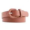Belts Female Cowgirl Western For Women 2024 Women's Wide Black Brown White Pink Wild Trouser Belt