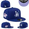 Men's Baseball Fitted Hats Classic Royal Blue Red Color" Hip Hop Sport Full Closed Caps Chapeau Stitch Brown T-10