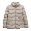 Kvinnor Down Parkas Wholesale White Cotton Winter Ladies Kort värmejacka Fördjockade rockar för kvinnor Drop Delivery Apparel Clothing O DHVEP