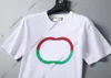 24SS Europe Magliette da uomo Uomo designer Tee Estate stampa di lettere a colori maglietta manica corta T-shirt in cotone bianco nero magliette 3XL XXXL