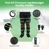 El masajeador de piernas con presión de aire para pies promueve la circulación sanguínea, drenaje linfático, 6 modos para relajación muscular, alivio de la hinchazón 240119