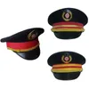 Bérets capitaine chapeaux chemin de fer Halloween Costume pour mascarade fête jeu de rôle déguisement thème accessoires DXAA