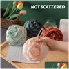 Bath Tools Accessories Loofah Sponge Ball Rose Flower 70G Exfoliating Body Scrubber Sponges Pouf Mesh Puff Cleaning For Men Women Bath Dhfel