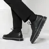 Dress Shoes Men's Business Formal Platform Heels Low-top Fashionable Simple Casual Leather Comfortable Uppers