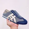 Designer Tiger 66 66s hardloopschoenen heren dames Leer Canvas Veterschoenen geel zwart Navy Gum Sail Groen Beige rood heren tijgers 66s casual sneakers