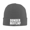 Berretti Dunder Mifflin Paper Company Cappelli Autunno Inverno Berretti The Office TV Show Berretti Uomo Donna Lavorato a maglia