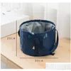 Bath Tools Accessories Best Selling Collapsible Basin Portable Travel Laundry Footbath Outdoor Supplies Household Cleaning Tool Bucket Dhk51