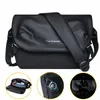 Sacos de armazenamento masculino funcional crossbody saco grande capacidade filme de couro impermeável casual ombro ciclismo carteiro