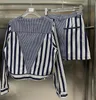 Set Set Sets Designer Strake Suit Suits Fash Małe garnitury swobodna spódnica dwuczęściowa set kobiety