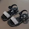 Girls Sandals Rhinestone Summer Shoes Kids Open Toe strandschoenen voor meisjes Sandalen voor kinderen prinsesschoenen CSH1424 240118