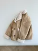 Women's Jackets Winter Women Thick Warm Suede Lamb Jacket Short Motorcycle Brown Coats Faux Suede Fabri Leather Jackets Outwear Lined with pellet lamb wool and fleece