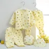 Kleidungssets 2024 5 teile/satz Jchao Kinder Marke Winter Herbst Samt Geboren Baby Mädchen Jungen Infant Warme Unterwäsche Baumwolle Kleidung Outfit 0-3M