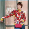 Luxus-Pullover mit langen Ärmeln für Damen im Buchstaben-G-Stil mit abstrakten Blumen, warm gestrickt, Designer-Spring-Herbstpullover, Pulloverjacke für Mädchen