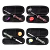 Glassvape666 NC089 Dab Rig Pijptas Set 14 mm Titanium Keramiek Quartz Nail Dabber Tool Siliconen pot Ongeveer 4,3 inch Enorme luchtstroom Pruik Wag Glazen pijpen