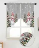 Vorhang Weihnachten Schneemann Baum Kurz Wohnzimmer Küche Tür Trennwand Home Decor Restaurant Eingang Vorhänge
