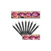 Lippotloden 12 kleuren / veel waterdichte voeringpotloodset Lipliner Contour Matte lippenstiftpen Langdurige retro rode druppellevering Gezondheid Dhm1P