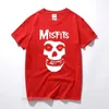 Blusas femininas camisas novas masculinas hip-hop punk crânio misfits marca algodão manga curta camiseta legal design masculino verão básico topos yq240120