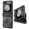 Mechanisch plastic voor Samsung Galaxy Z Flip 5 4 3 Flip3 Flip4 Case Clear Scharnierbescherming Cover