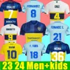 Cavani Boca Juniors Soccer Jerseys 2023 2024 Maradona Benedetto Marcos Rojo Carlitos de Rossi Tevez Salvio Barco Janson Medina 20 21 23 23 24 Koszula piłkarska