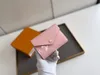 Portefeuille en cuir pour femmes multicolore court porte-cartes sac à main pour femme poche à glissière classique en gros M41938 60136 sacs à main boîte d'origine LB113 portefeuille