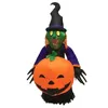 Customized Giant advertising outdoor Halloween decoration inflatable witch pumpkin with LED light