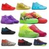 DH 2023 LAMELO BALL MB 01 02 Basketskor Rick Red Green and Morty Galaxy Purple Blue Grey Queen Buzz Melo Shoe Trainner Sneakers