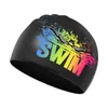 Swimming Caps 2023 New Adults High Elastic Cute Swimming Caps Men Women Waterproof Pool Cap Protect Ears Long Hair Large Silicone Bath Hat YQ240119