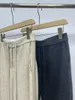 Women's Pants Drawstring Trousers Wool Blend Straight Long Casual