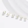 Orecchini a lobo BOAKO Boucle Oreille Femme 925 argento scintillante rotondo CZ per le donne minimalista coreano orecchino set gioielli da sposa