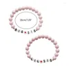 Link Bracelets 2 Pieces AB Charm Big Sister Bracelet Little Acrylic Material Beaded Set For Sisters