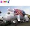 Ballon gonflable géant hermétique de porc de videurs avec des impressions colorées décoration extérieure d'animal de canival de mascotte pour des événements de défilé