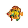 Brooches Nordic Oil Painting Style Tropical Fish Animal Brooch Pins Colorful Enamel Casual Party Office For Women Jewelry Gift