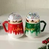 マグ工場卸売クリスマスカップ緑色と食器セットコーヒーエクスプレス