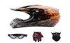 モトクロスヘルメットドットファッションユースキッズユニセクサドカルバイクオフロードマウンテンバイクオートバイヘルメットグローブグログルフェイスシールド16710904