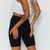 Damesshorts Elastisch 2024 Zomer Home Sport Dames Dames Casual Kleding Effen Kleur Hoge taille Strak Fitness Skinny Kort Plus Size