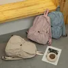 Schooltassen Mode Ruches Trekkoord Rugzakken Dames Lichtgewicht Nylon Meisjes Rugzak Studenten Schooltas Reizen Vrouwelijke Knapzak