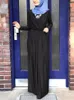 Roupas étnicas Mulher Muçulmana Vestido Ramadan Jalabiya Roupas da Moda de Vestidos de Turquia para Mulheres Dubai Atacado Caftan Marocain