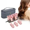 10 pièces/ensemble rouleaux chauffants pour cheveux électriques cheveux bouclés bâtons de coiffure outils femmes bigoudis de coiffure accessoires Massage rouleau chauffant 240119