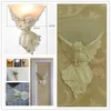 Wall Lamp Modern Brief Arandela Fashion European Style Light Angel Girl Lampshade Sconce For Bedroom E27 Novelty Fixture