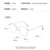 Solglasögonramar 2024 Square Metal Optical Frame For Men Women Style One Two Usages Fashion Glasses