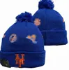 Mets Beanie Sticked New York Hats Sports Team Baseball Football Basketball Beanies Caps Women Men Pom Fashion Winter Top Caps Sport Knit Hatts