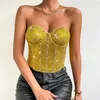 Camisolesタンク女性用スパンコールタンクトップ