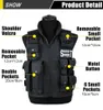 11 poches gilet tactique hommes chasse en plein air gilet militaire formation CS gilet swat protection modulaire sécurité 240119