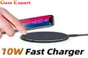 10W Fast Qi Certified Wireless Charger för iPhone 13 Pro Max 12 11 XR XS Samsung S22 Ultra med detaljhandelspaket6632663