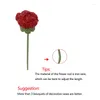 Dekoracyjne kwiaty ręcznie dzianiny kwiat róży na przyjęcie weselne w Walentynki DIY Bukiet Prezenty szydełkowe