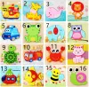 32 Style drewniane łamigłówki do interakcji z Childs Kids Cartoon Animal Wood Puzzles Edukacyjne zabawki dla dzieci