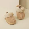 First Walkers Girls 'Walking Shoes Baby and Children's Plush Cotton Slippers Winter Style Boys'