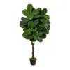 Decorative Flowers Fiddle Leaf Fig Artificial Tree (Indoor/Outdoor)